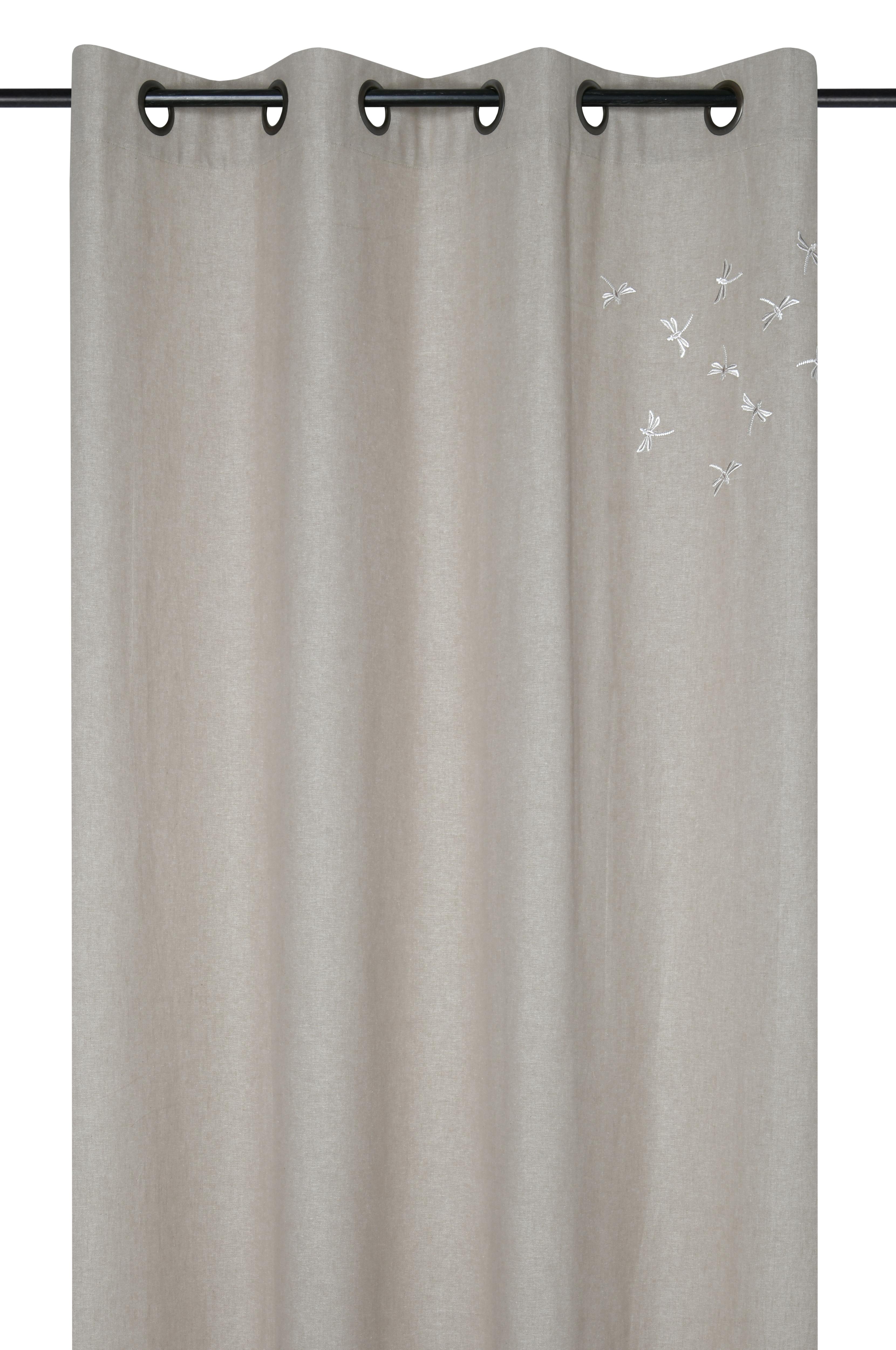 BUTINE RIDEAU 140X260CM OEIL NATUREL