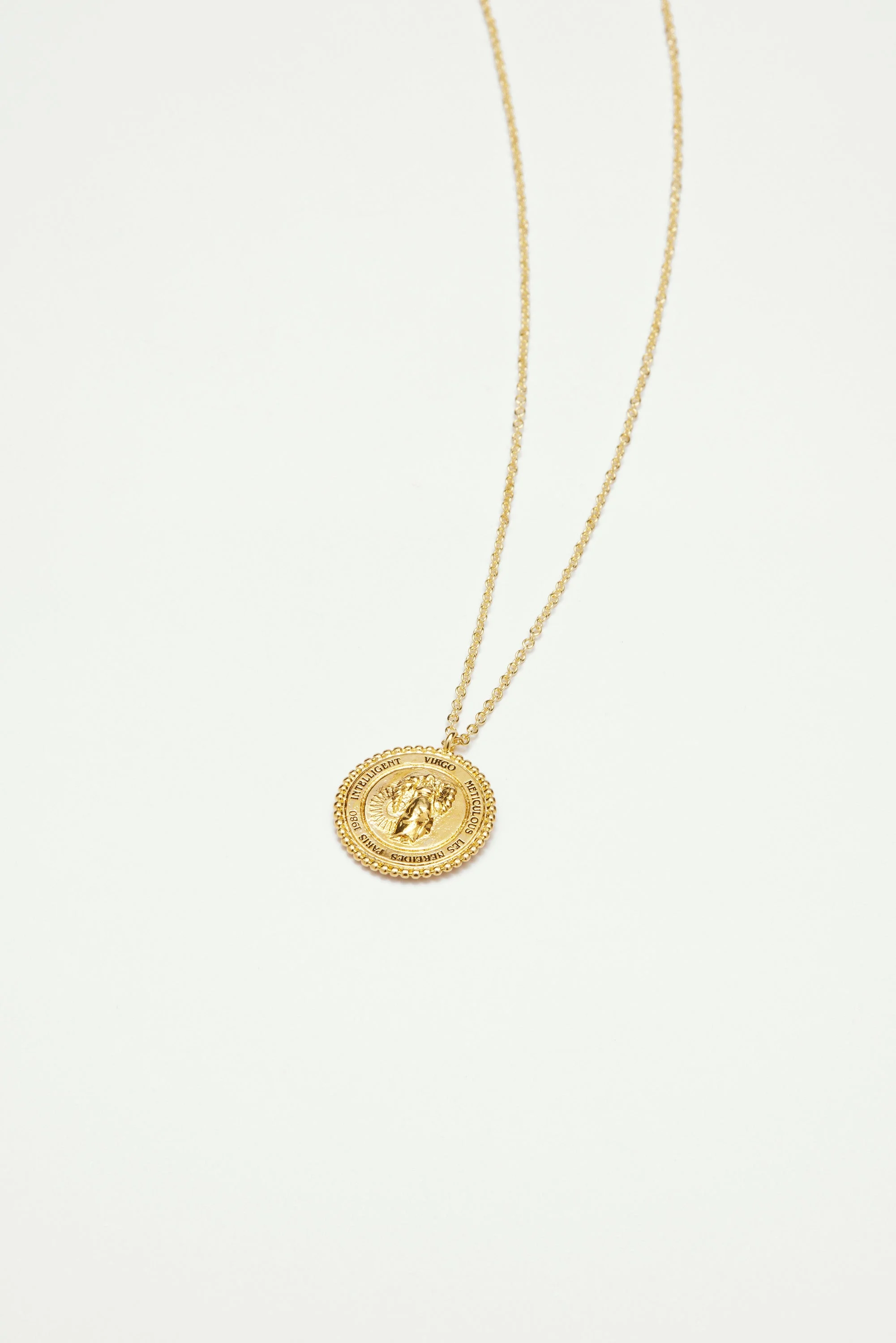 Collier pendentif signe astrologique cancer | Doré