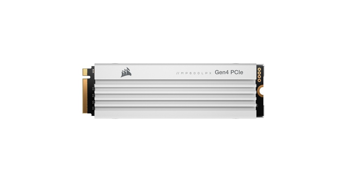 CorsairMP600 PRO LPX 1 TB SSD  (Wit, PCIe 4.0 x4, NVMe 1.4, M.2 2280)