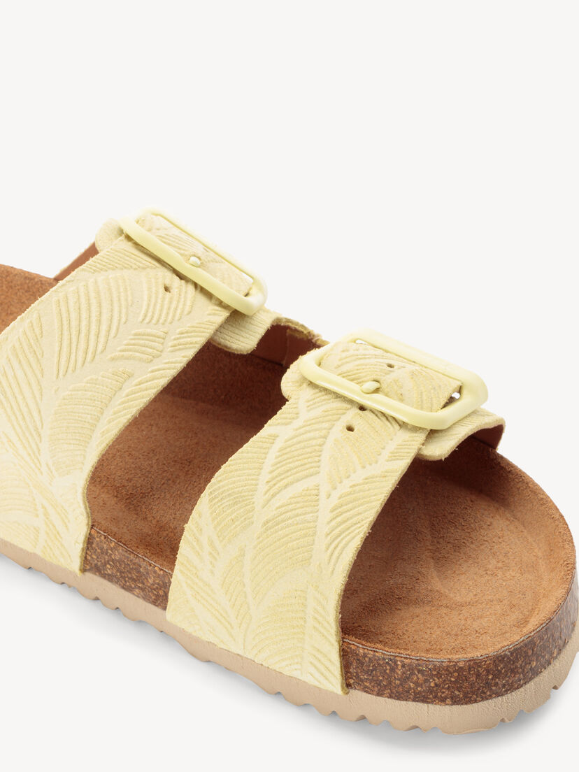 Leren Slipper - geel