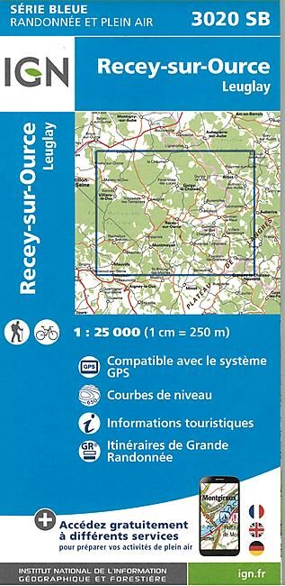 IGN - 3020 SB RECEY SUR OURCE 1 25 000