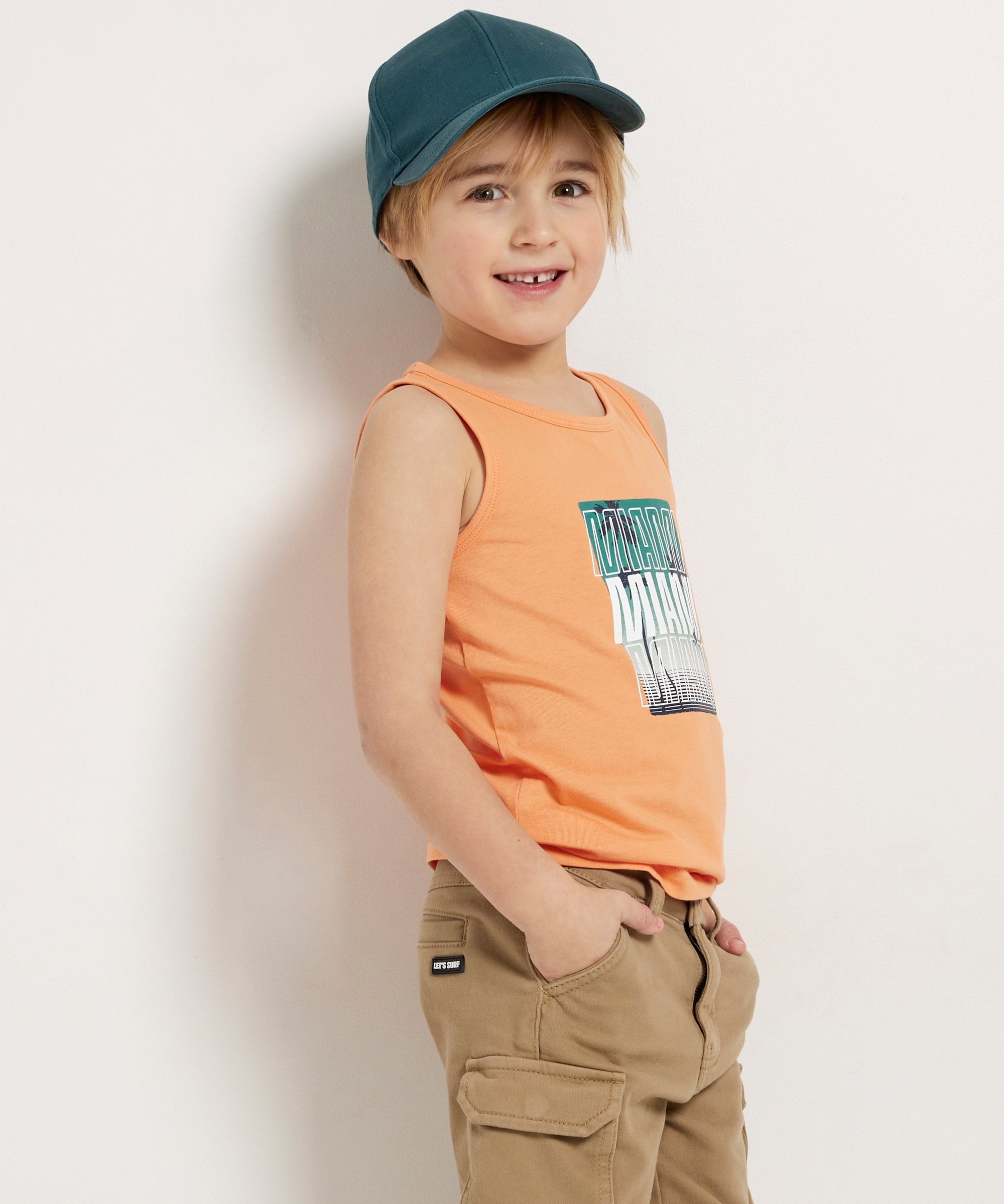 singlet met frontprint