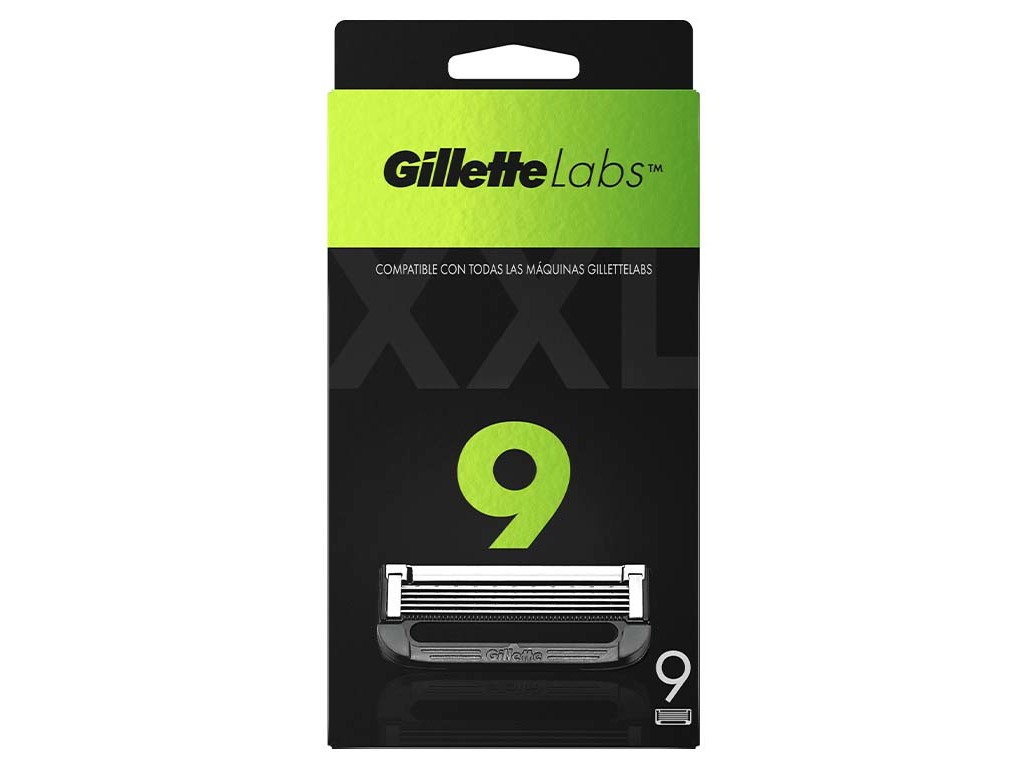 RECARGA DE LÂMINAS EXFOLIANTES GILLETTE LABS 9 UN