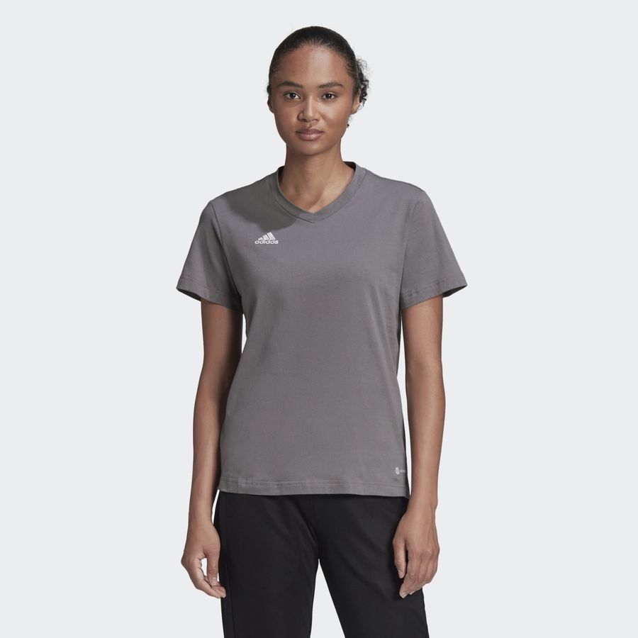 adidas T-shirt d'Entraînement Entrada 22 - Gris/Blanc Femme