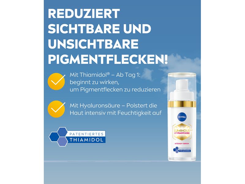 NIVEA Gesichtsserum Luminous Anti-Pigmentflecken 30 ml Anti-Pigmentflecken Intensiv Serum