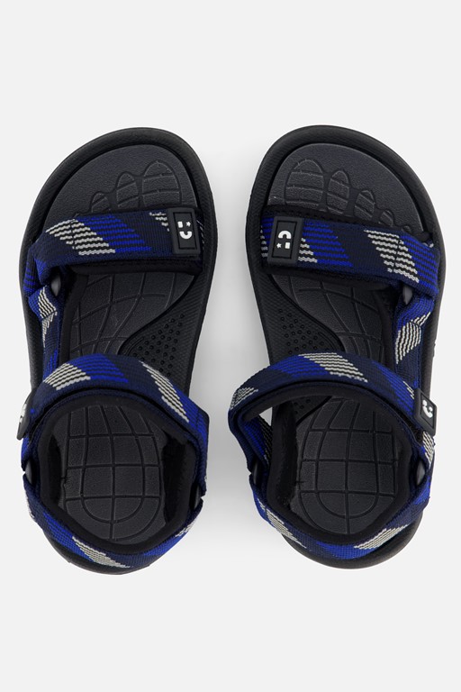 Muyters Sandalen blauw Textiel