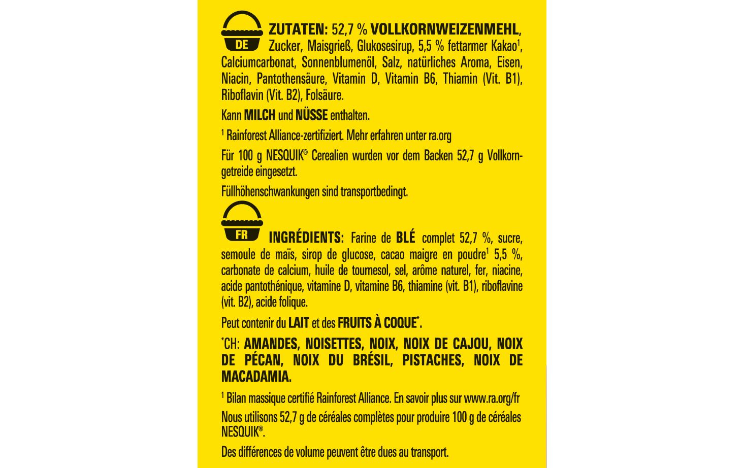 Cerealien Nesquik 375 gSchokoladig-leckere Cerealien