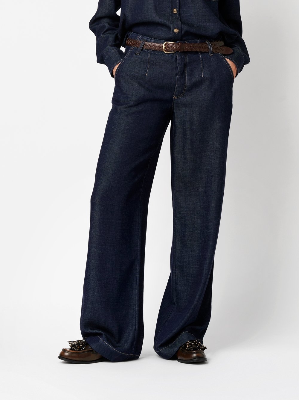TONI Weite Jeans »Liv Tailored«, mit Ziernähten