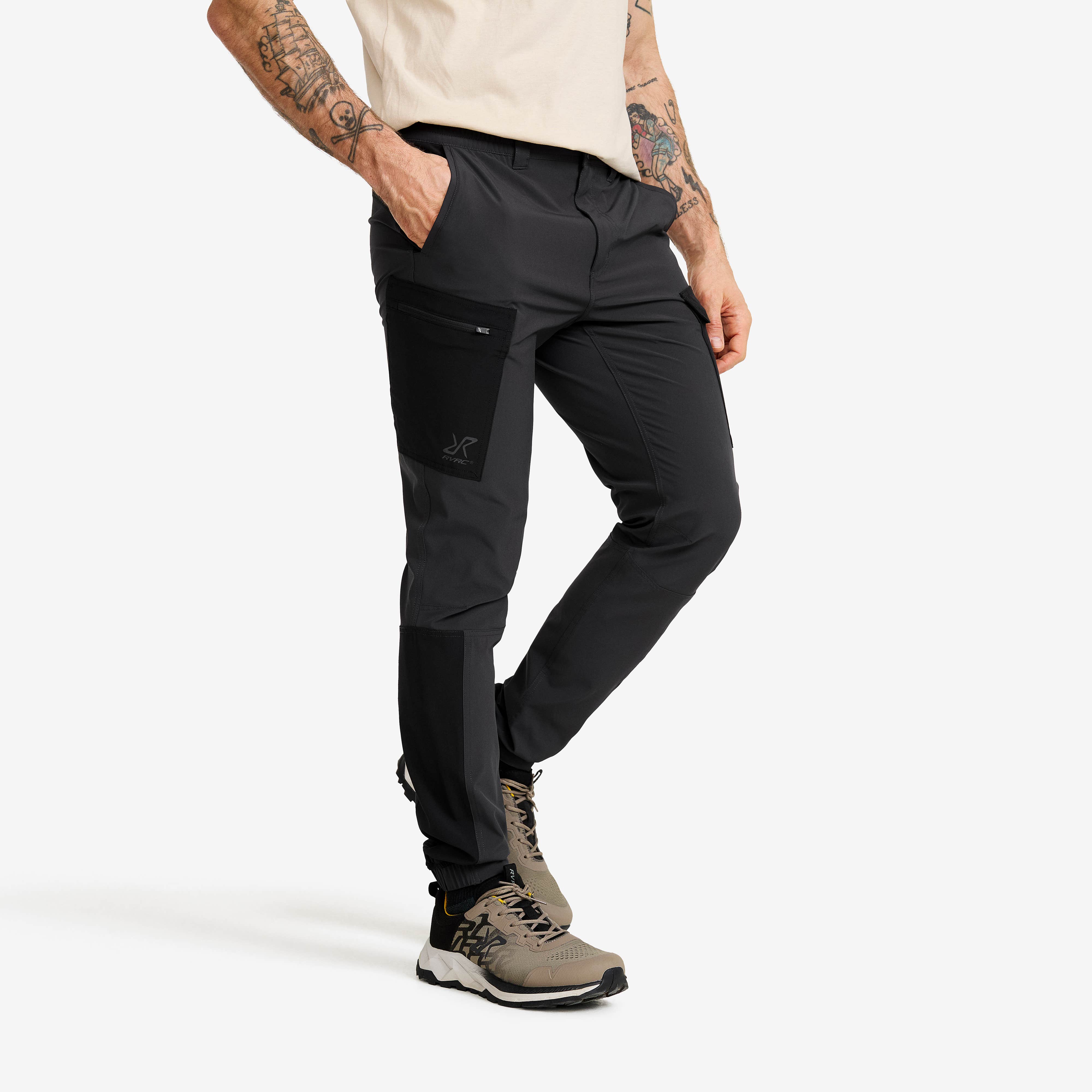 Verge Stretch Cargo Pants Herre Anthracite/Black