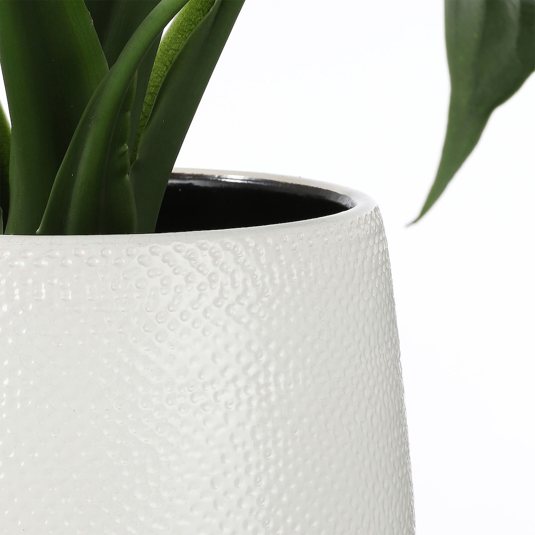MICA DECORATIONS Bodenvase GABRIEL 60 cm weiß