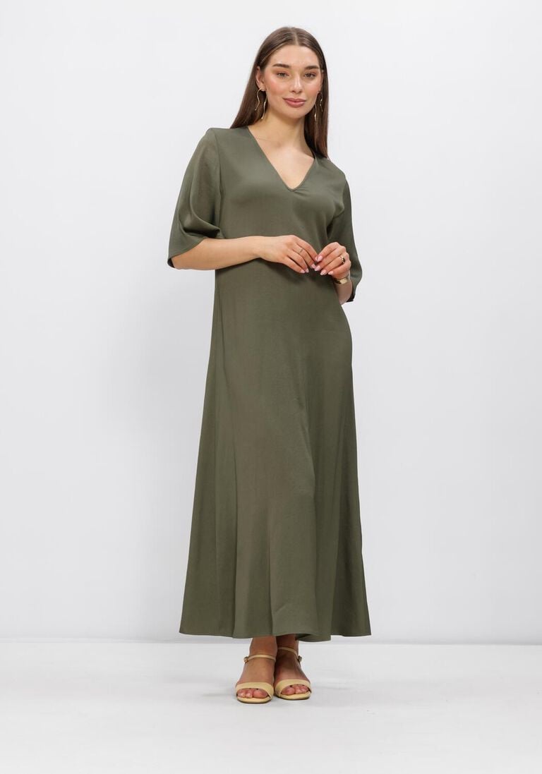 groene drykorn maxi jurk tivona