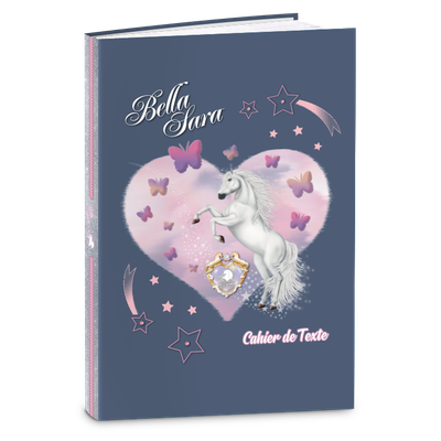 Cahier de Texte Bella Sara - 15 x 21 cm - différents modèles disponibles - Kid'Abord