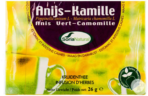 Soria Natural Infusion D'Herbes Anis Vert-Camomille 20 Sachets