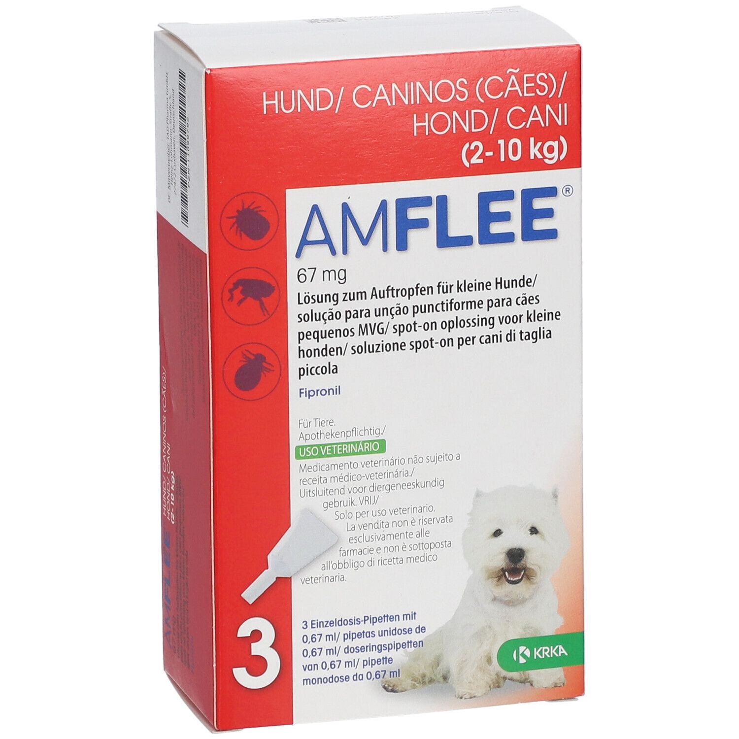 Amflee® 67 mg für kleine Hunde
