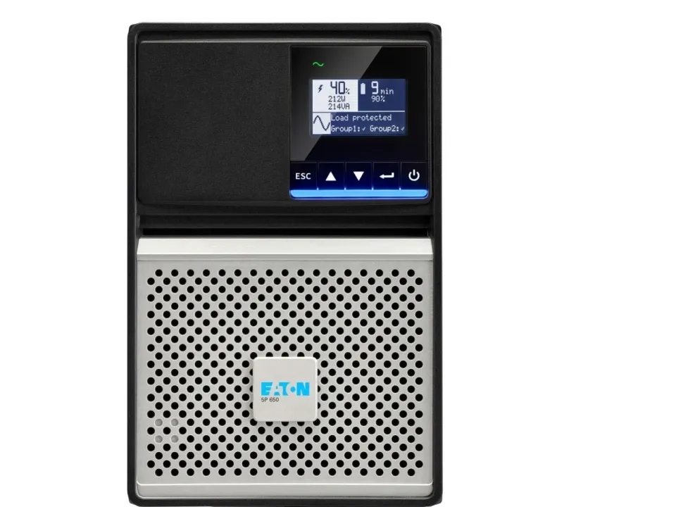Eaton 5P 650i - Gen 2 - UPS - AC 200-240 V - 650 VA - ventilreguleret blysyre (VRLA) - 9 At - RS-232, USB - output-stikforbindelser: 4