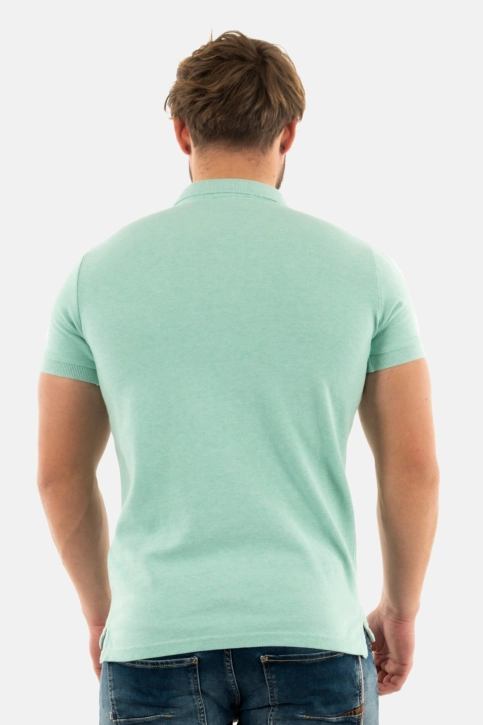 Polos superdry classic pique 9vq light mint green marl