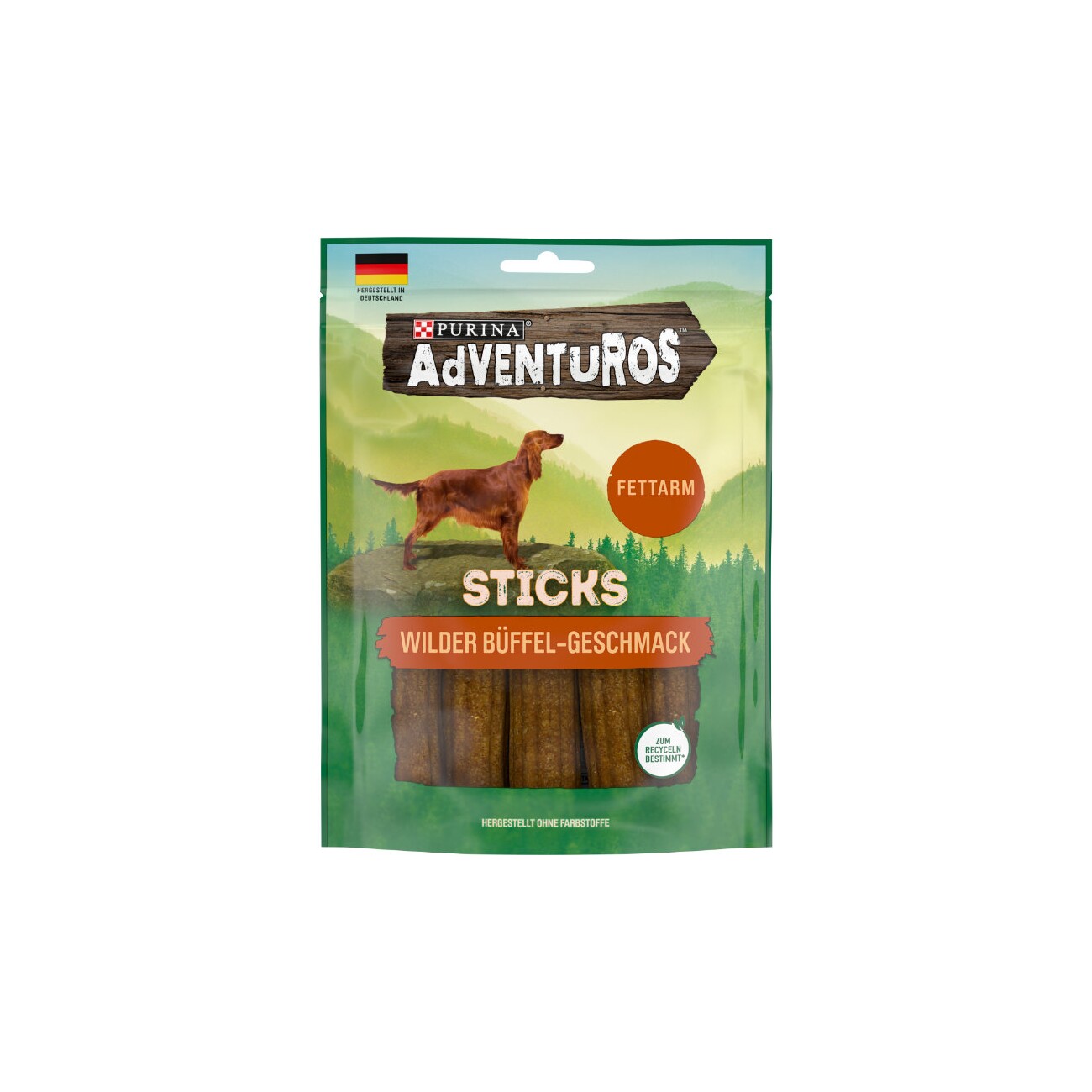 Adventuros Sticks fettarm Büffel 6x120g
