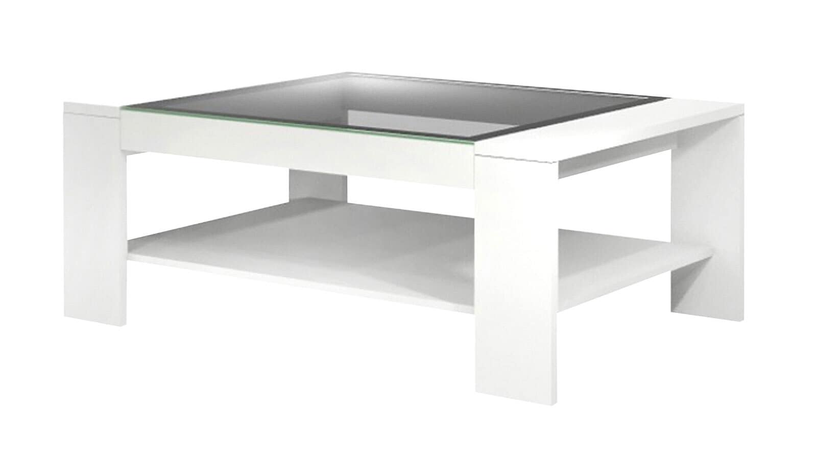 Couchtisch Flat-Carat 118x4x73 cm MDF Tiefzieh weiß