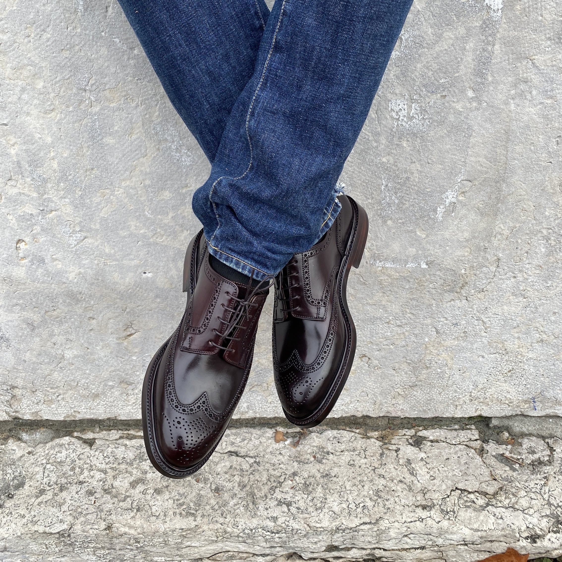 CROCKETT AND JONES - PEMBROKE CORDOVAN BURGUNDY