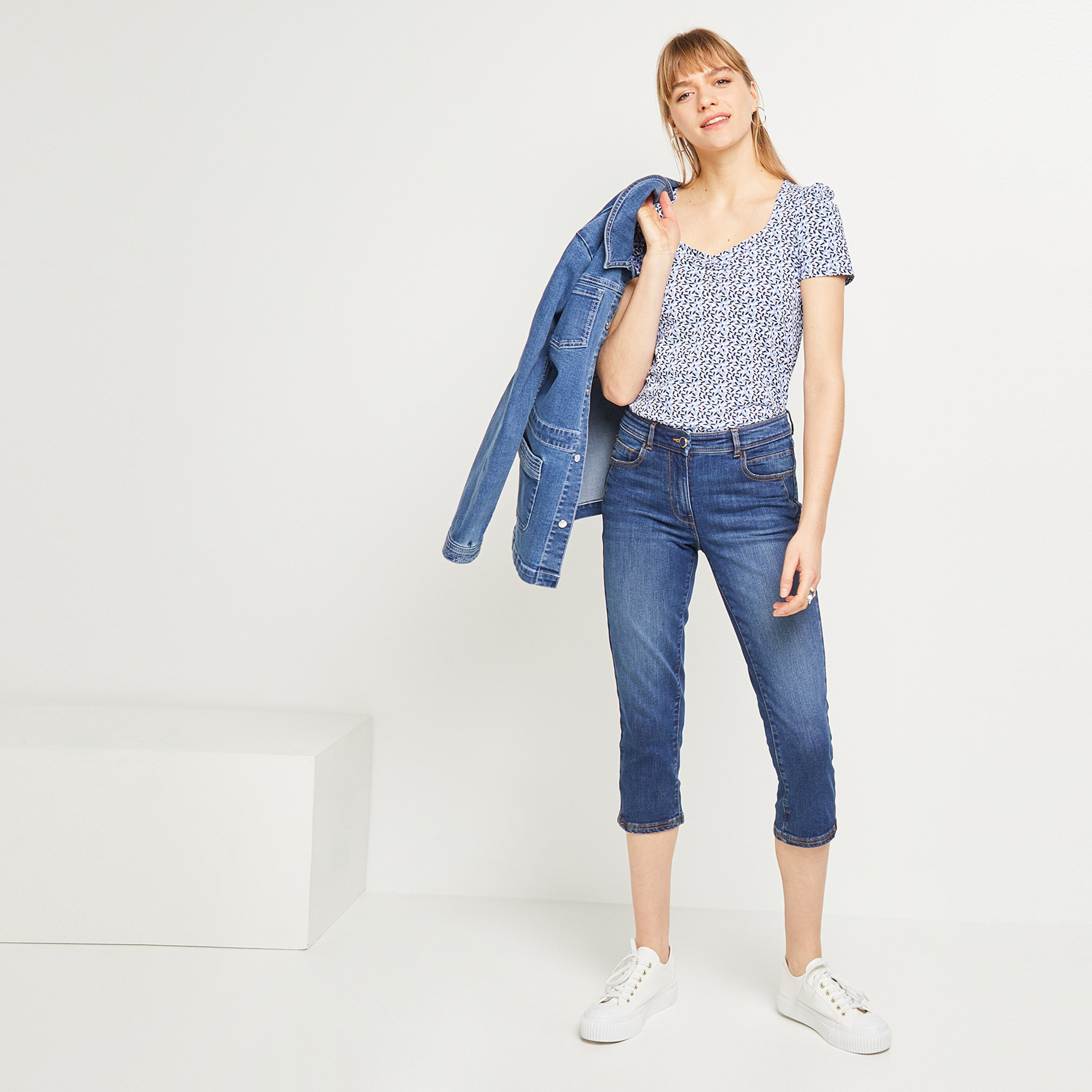 Tshirt imprimé femme - BLANC