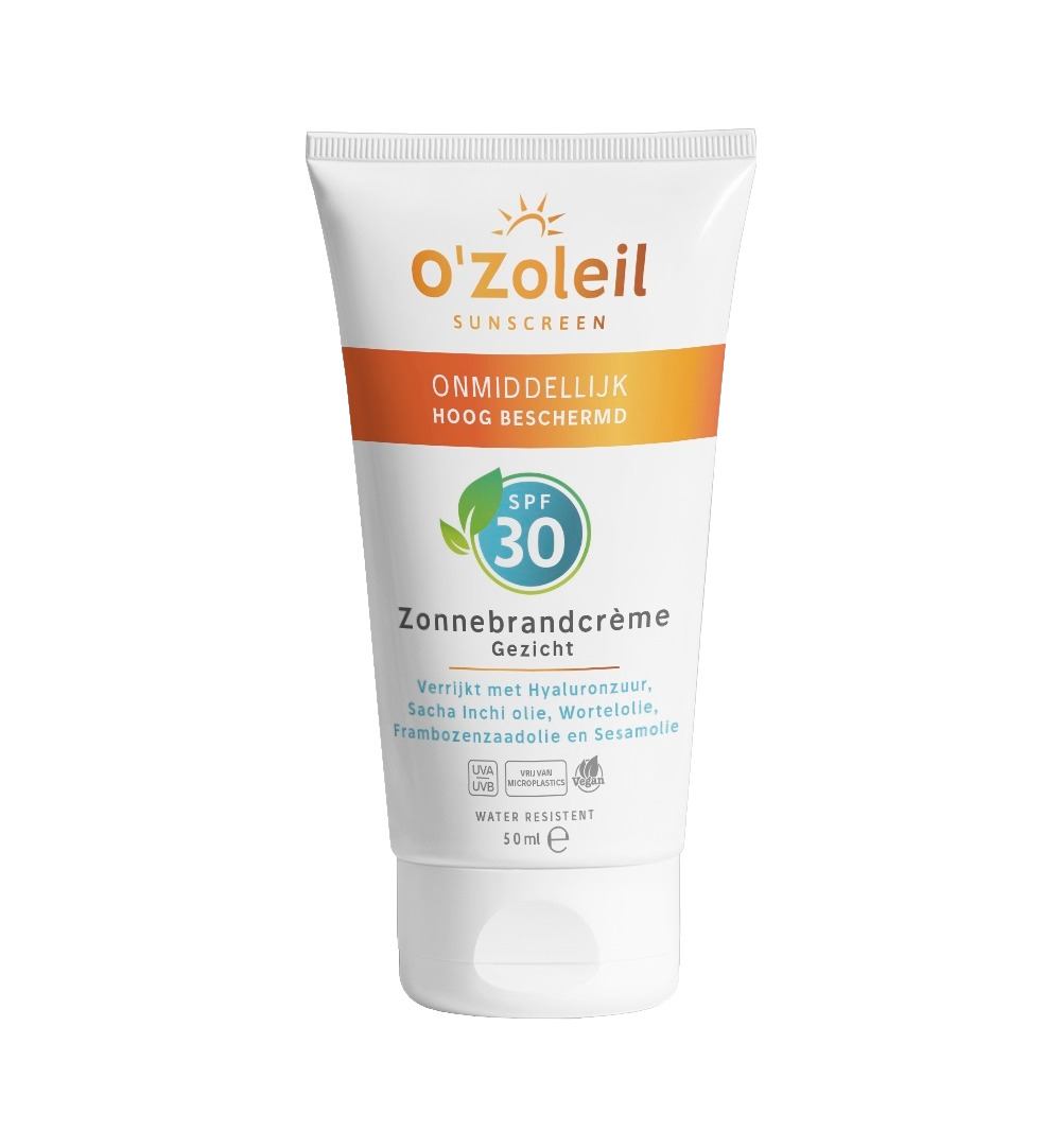 O’Zoleil Zonnebrandcreme gezicht SPF30 (50 ml)
