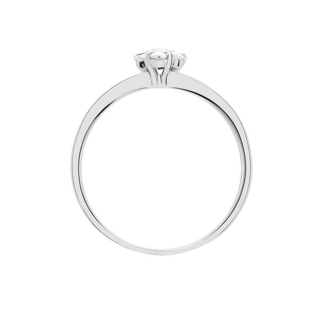 Bague Magnolia Or Blanc Diamant