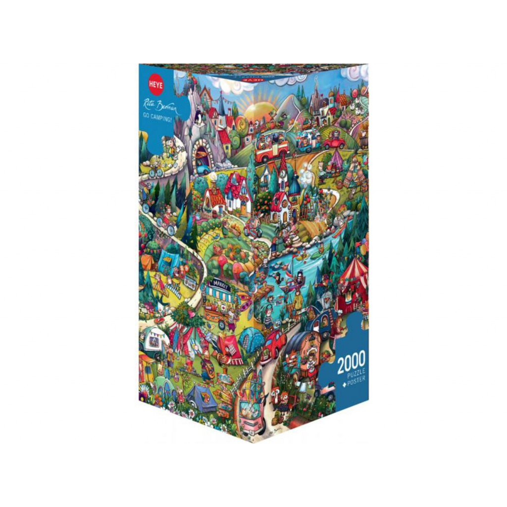 Puzzle Triangulaire - Rita Berman - Go Camping - 2000 pièces