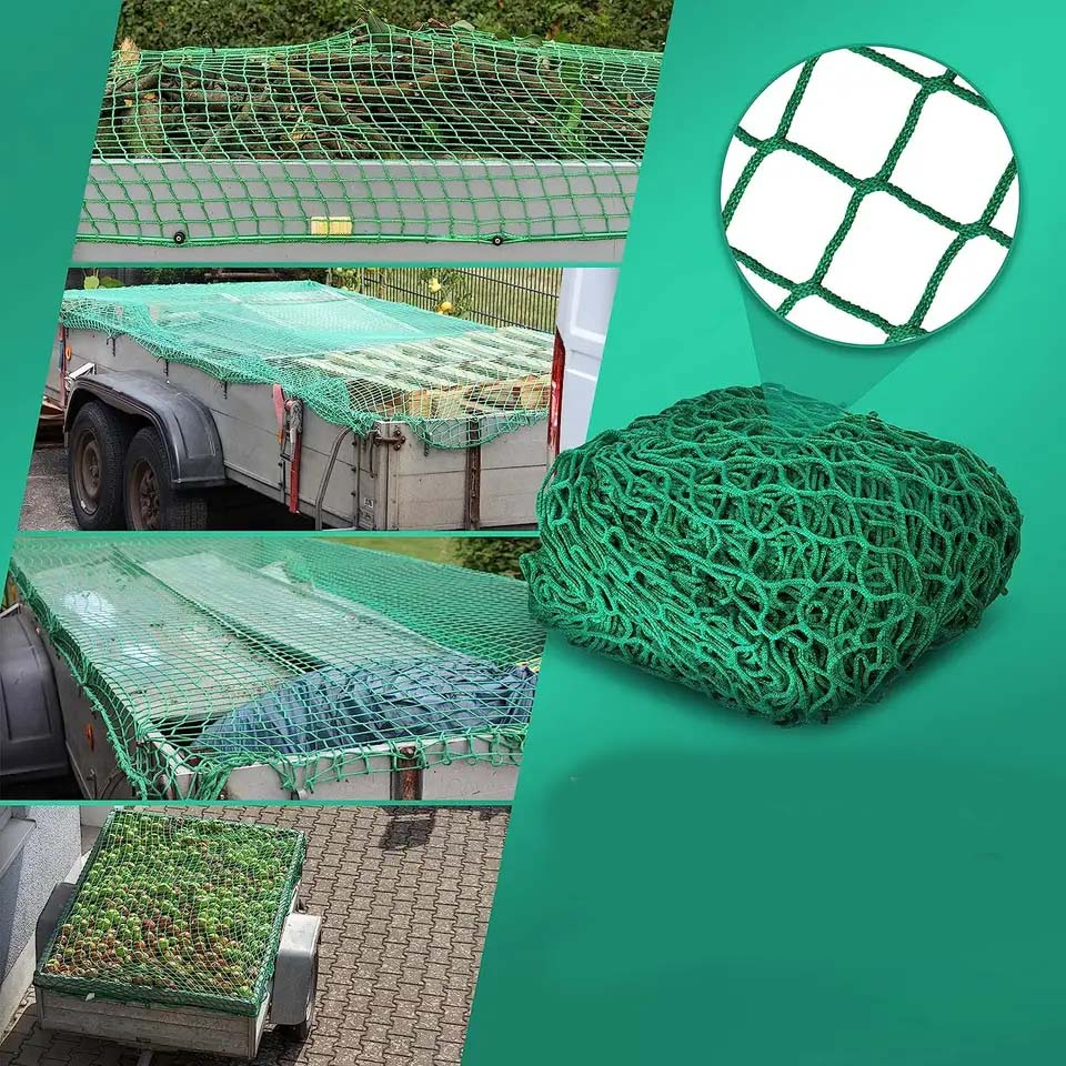 (400x300cm) Auto Anhänger Sicherungsnetz Pickup Gepäcknetz - Grün