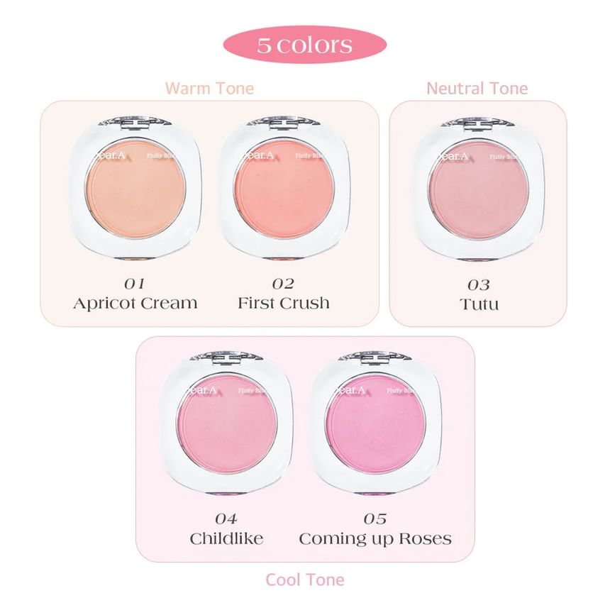 Dear.A - Fluffy Blush - 5 kleuren
