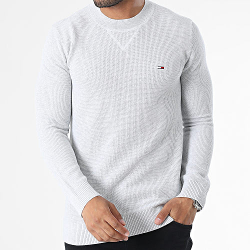 Pull Essential Waffle 6785 Gris Clair