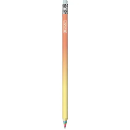BRUNNEN Bleistift „Rainbow Paper“ Länge: 18 cm pastellfarben, 1 Stück, 3-fach sortiert
