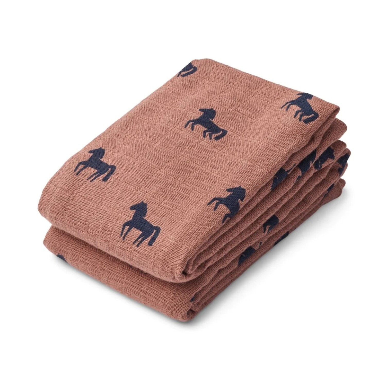Liewood | Lewis muslin 2-pack | Horses/Dark rosetta