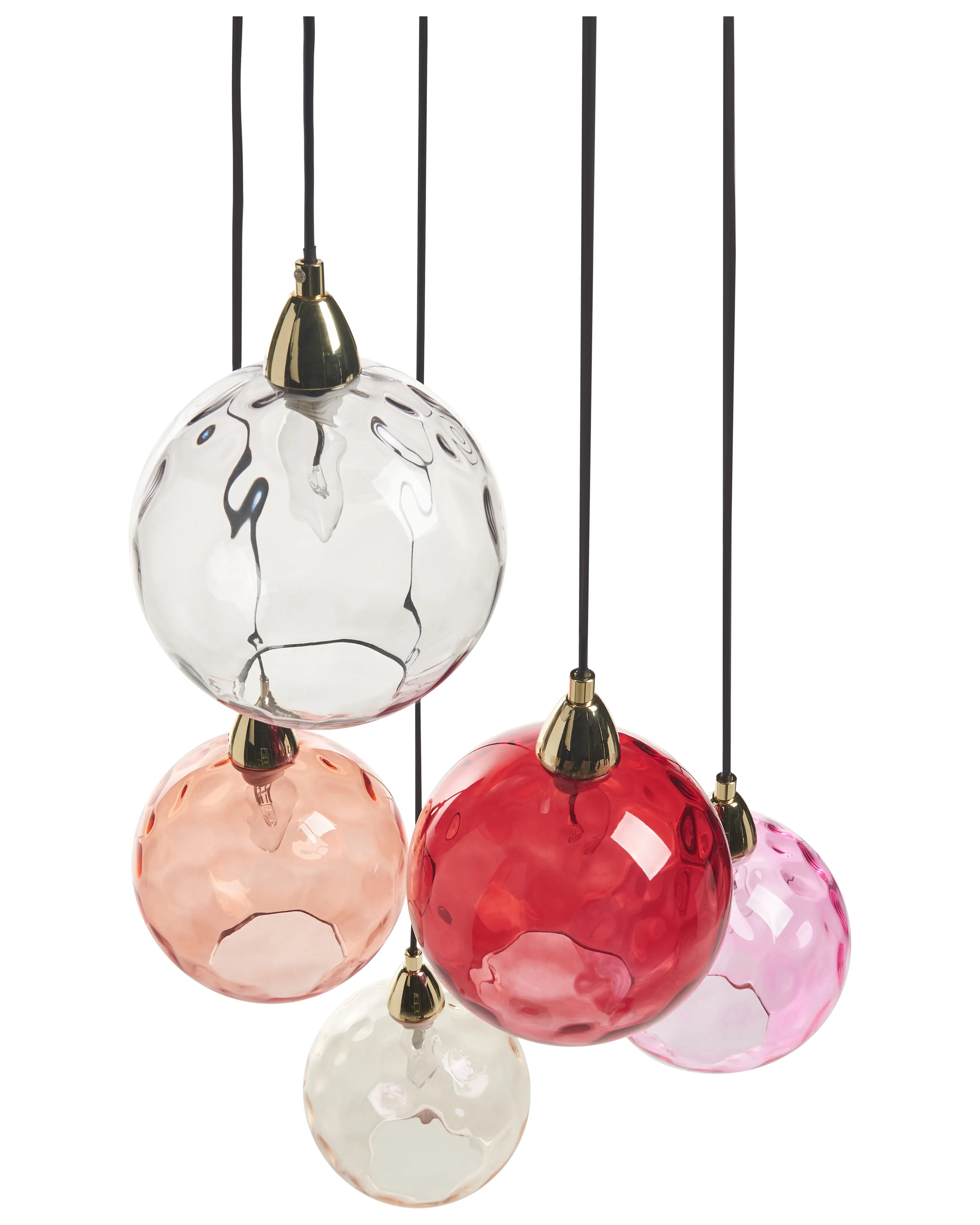 Hanglamp PABELLON Glas Rood