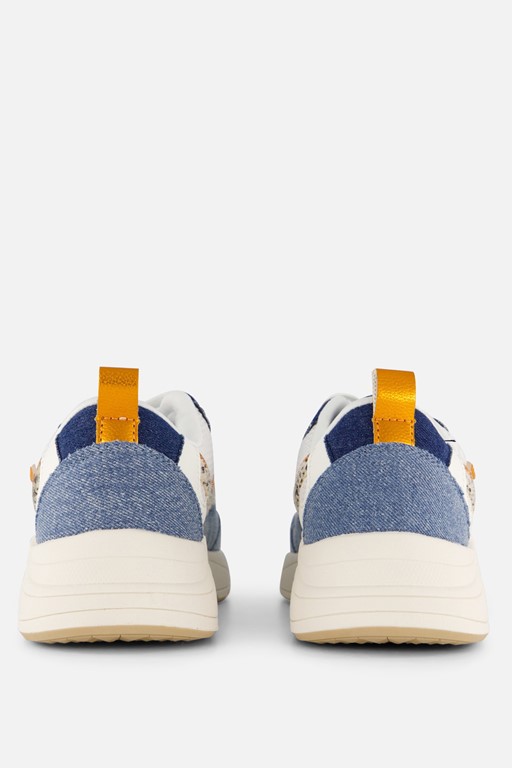 POSH by Poelman Denim Sneakers blauw Textiel
