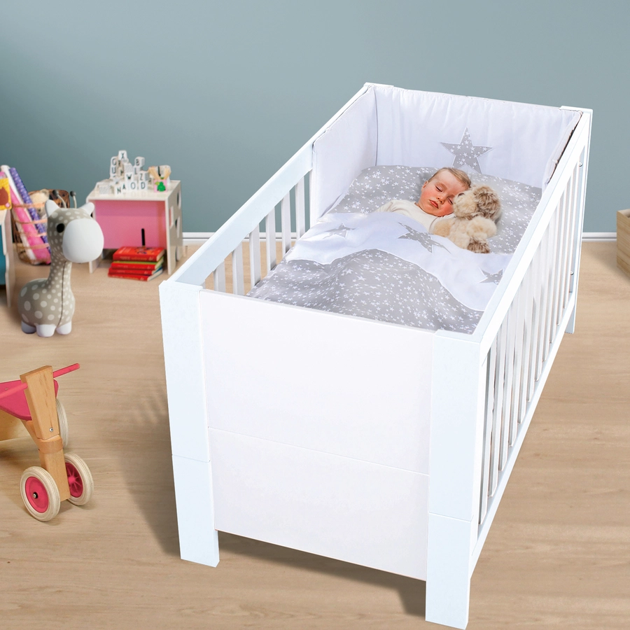 babybay Baby-, Kinder und Beistellbett All in One weiß