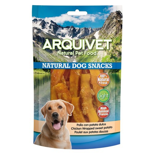 Petisco natural para cães, sabor frango