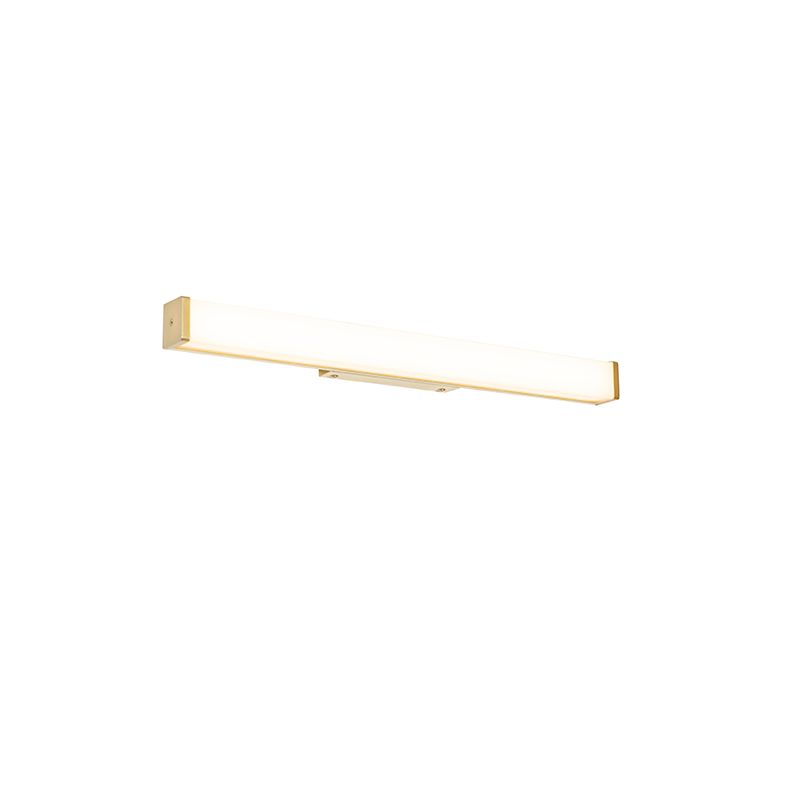 Badkamer wandlamp messing 62 cm incl. LED IP44 - Cascada