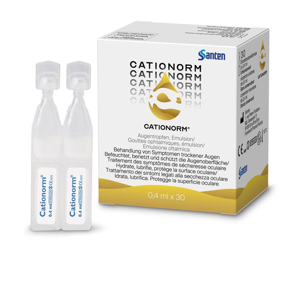 CATIONORM Augentropfen-Emulsion UD Gtt Opht Monodos 0.4 ml