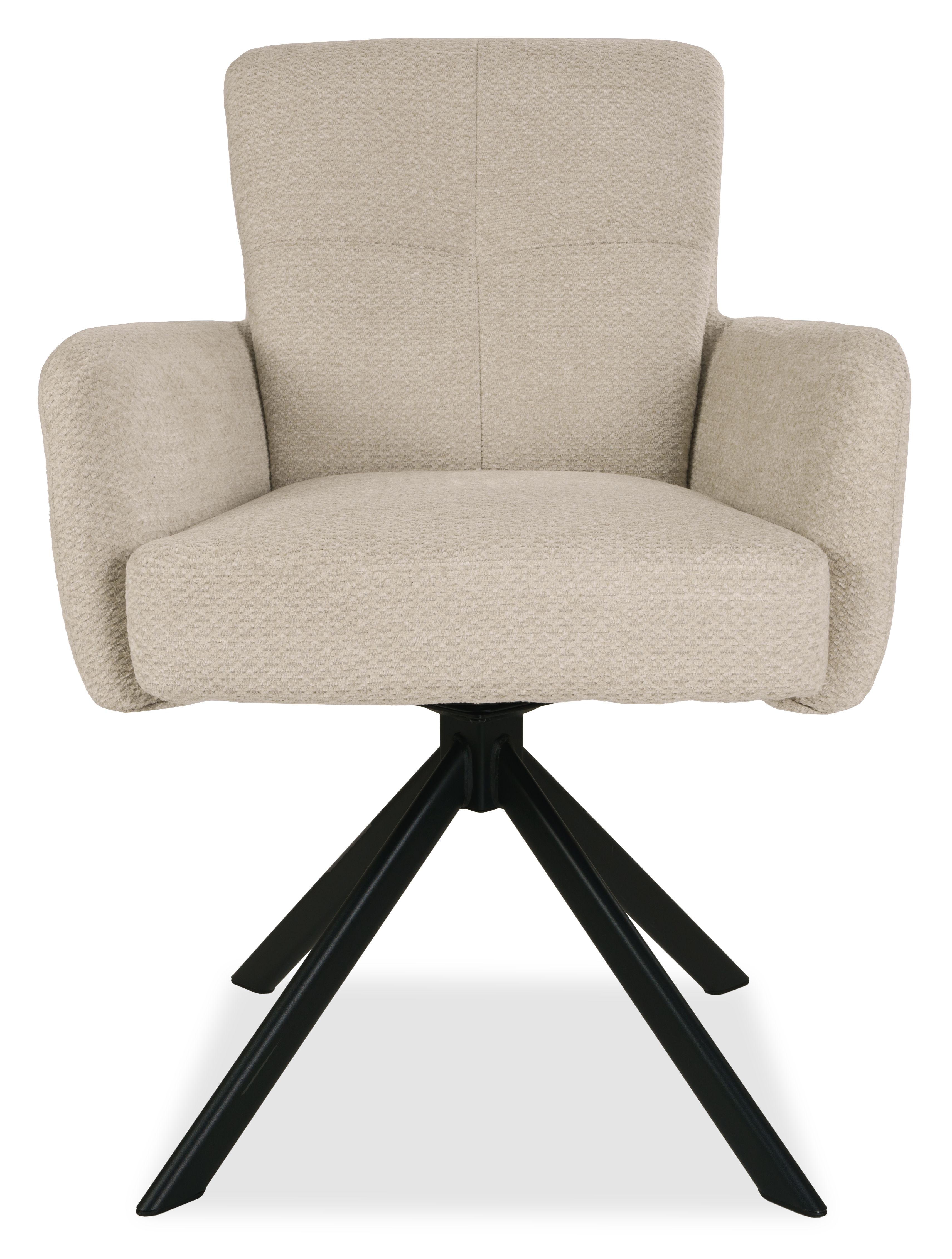 Eetstoel Retro Bliss Naturel Jari B60 x D69 x H86 cm