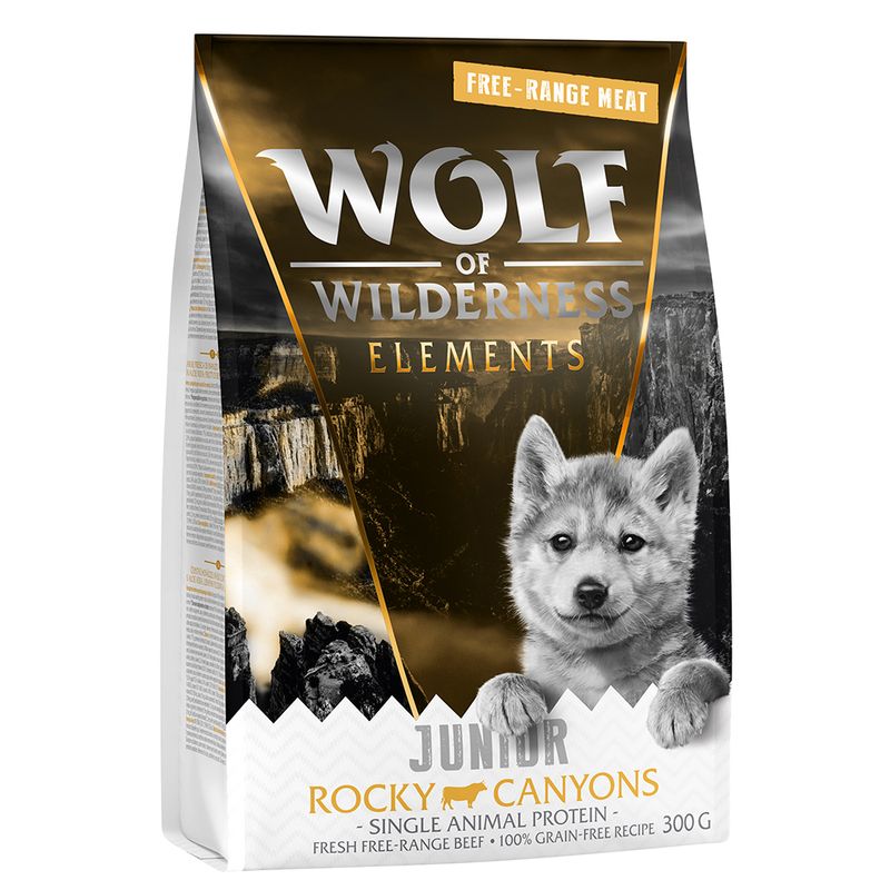 Wolf of Wilderness JUNIOR Rocky Canyons bœuf élevé en liberté sans céréales