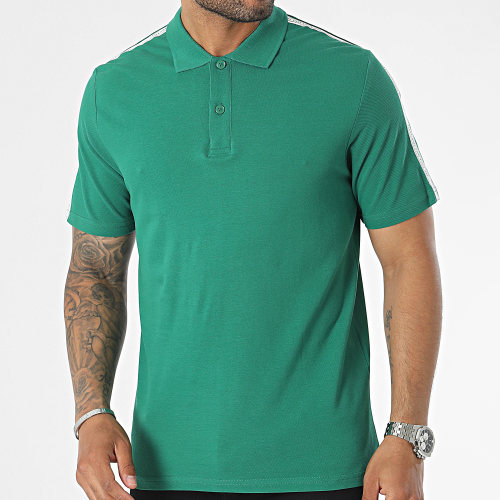 Polo Manches Courtes A Bandes Spirit Tape Vert