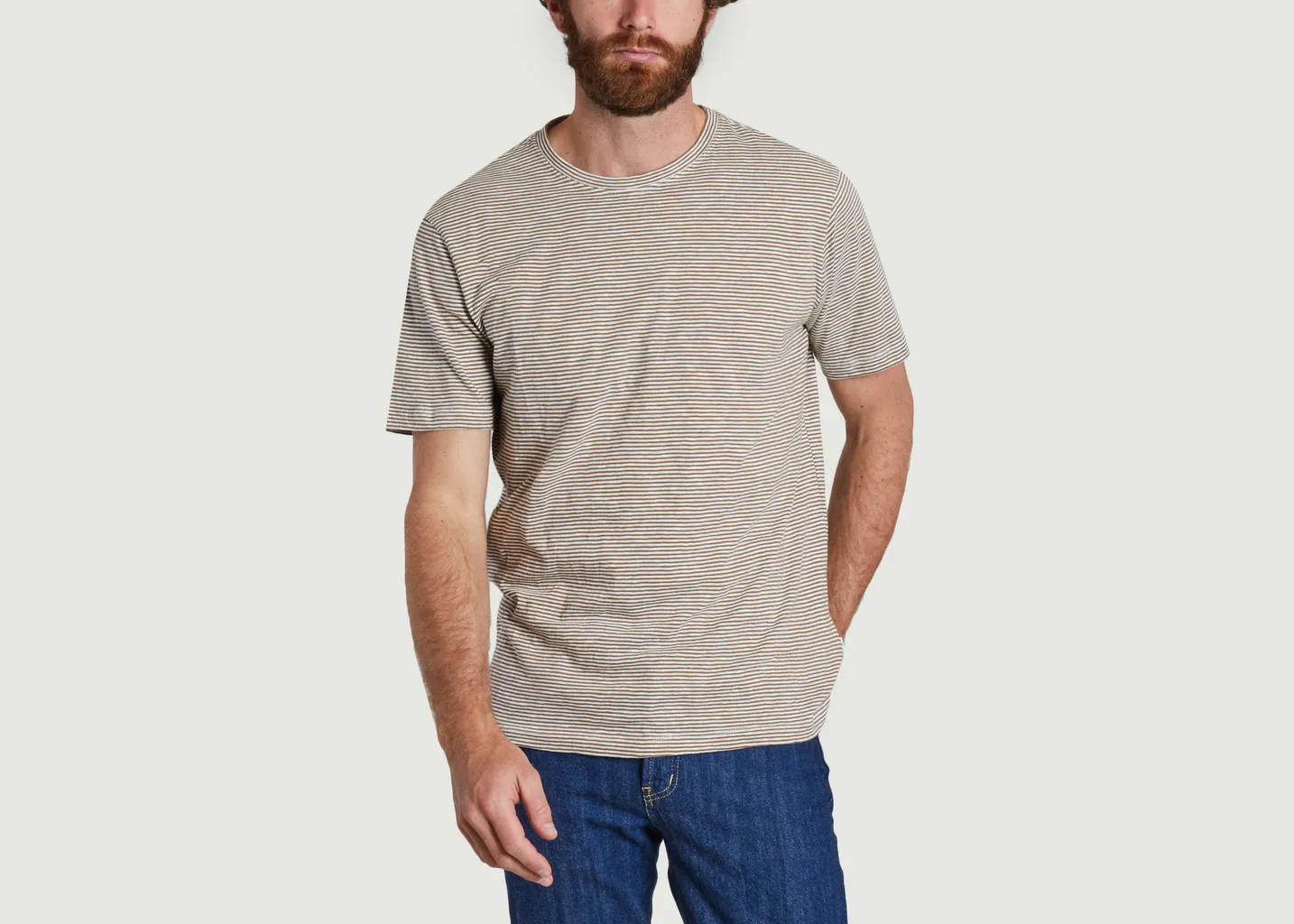 T-shirt rayé en coton bio KCA