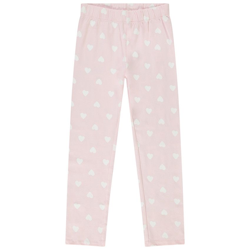 Pyjama 2 pièces print Stitch & Angel Disney pour fille - Ecru