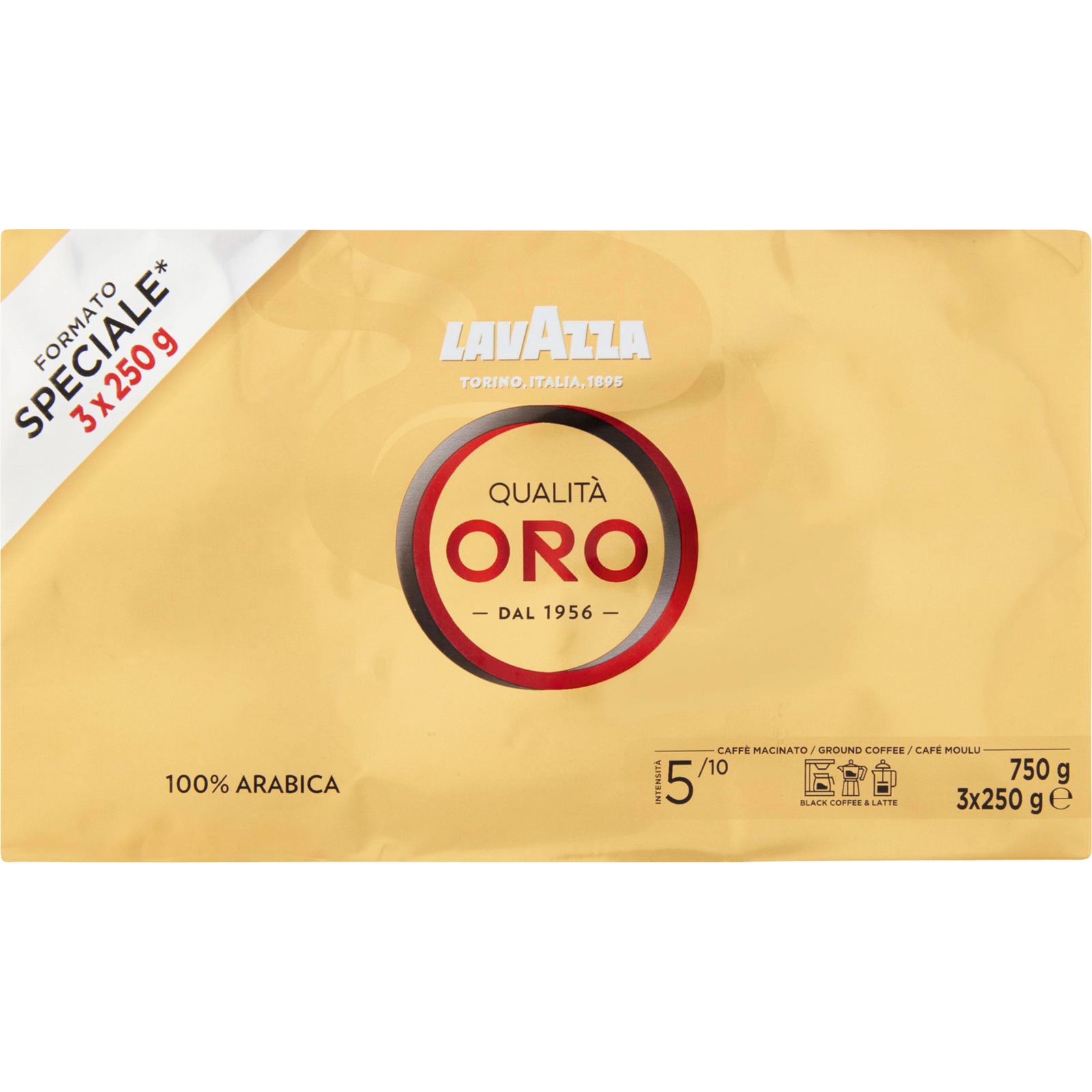 Lavazza Qualita'Oro 3 x 250 g gemahlen