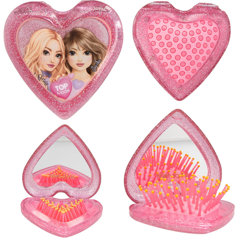 Køb TOPModel Pink Hårbørste M/spejl Hjerteformet Beauty And Me
