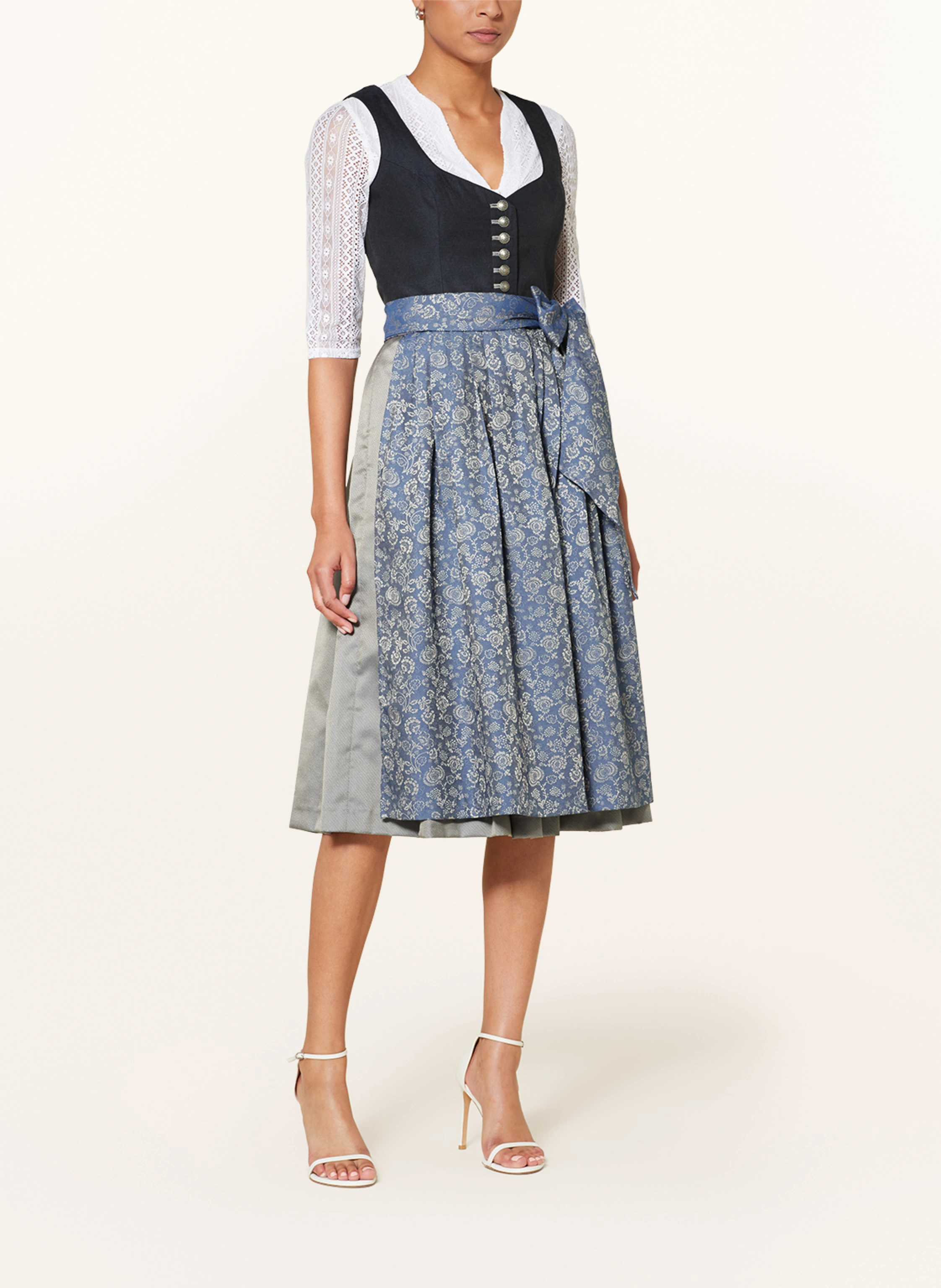 WALDORFF Dirndlbluse aus Spitze mit 3/4-Arm