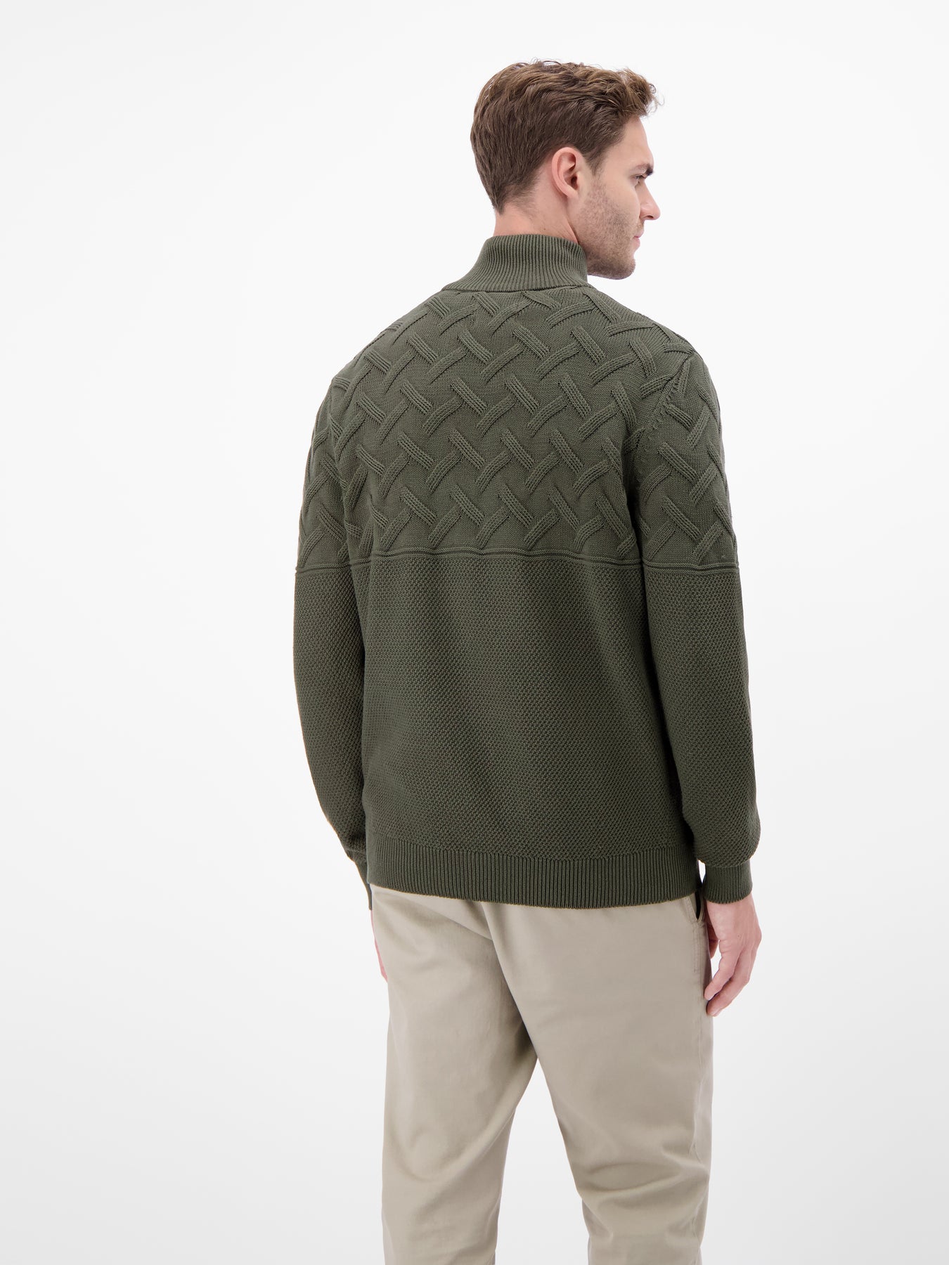 Herren-Troyer mit Jacquardmuster