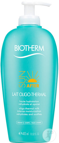 Biotherm Aftersun Lait Oligo-Thermal Haute Hydratation Visage Et Corps Flacon 400ml