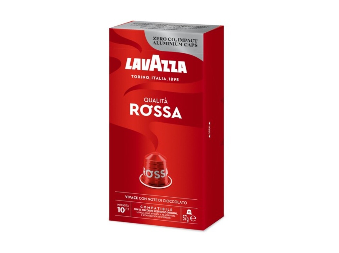 CÁPSULAS DE CAFÉ LAVAZZA QUALITÀ ROSSA COMPATÍVEIS NSP 10UN