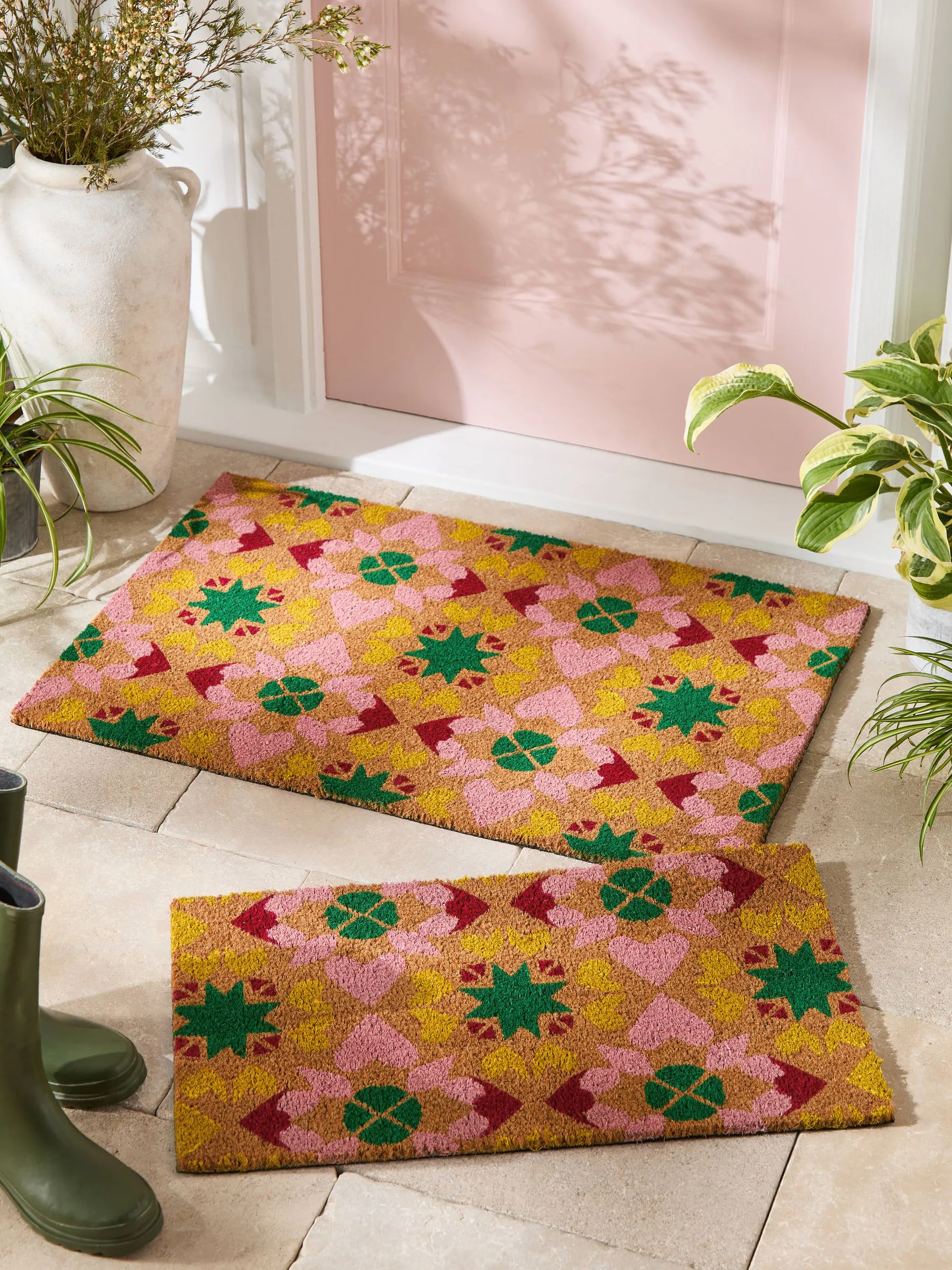 Bright Tile Coir Doormat